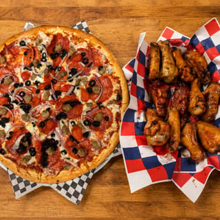 1 XL 16" Pizza and Wing Special