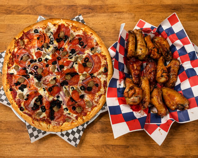 1 XL 16" Pizza and Wing Special.